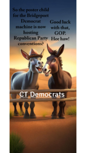 A small white dog sitting on top of a bed.