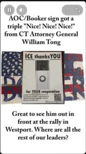 AOC/Booker sign CT AG Tong #nokings