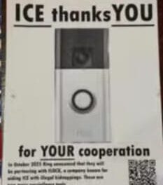 CT AG Tong with AOC/Booker sign under anti-ICE poster from ACLU