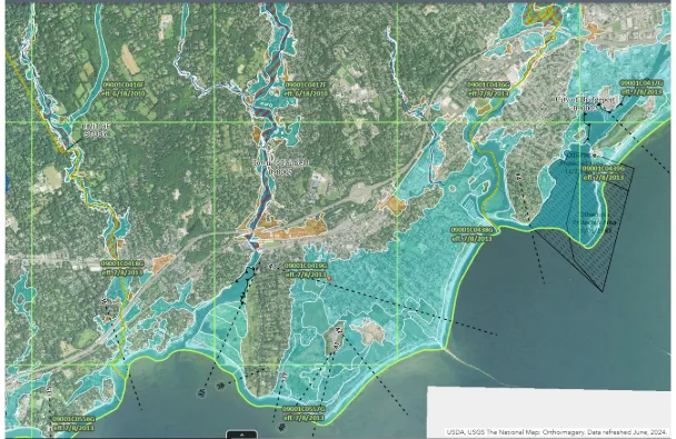2013 FEMA detail of Fairfield, CT