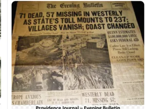 front page of paper after hurrican of 1938